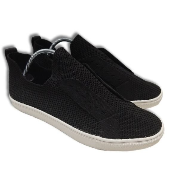 DLG Perforated Stretch Slip-on Shoes Black Sneakers Sz 9 - Picture 1 of 14
